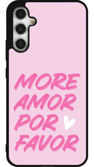 Coque Samsung Galaxy A34 5G - Silicone rigide noir More amor porfavor Coque Samsung Galaxy A34 5G - Silicone rigide noir More amor porfavor
