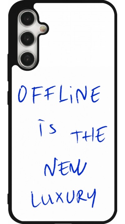 Coque Samsung Galaxy A34 5G - Silicone rigide noir Offline is the new luxury