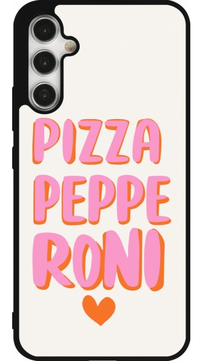 Samsung Galaxy A34 5G Case Hülle - Silikon schwarz Pizza pepperoni 2026