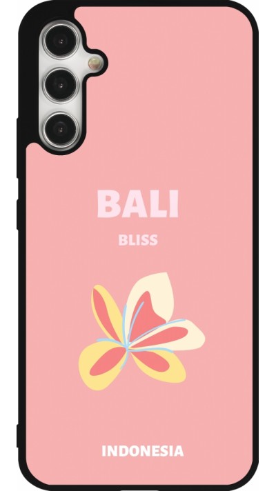 Samsung Galaxy A34 5G Case Hülle - Silikon schwarz Pop Summer Destination Bali