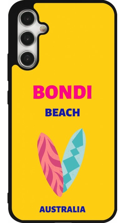 Samsung Galaxy A34 5G Case Hülle - Silikon schwarz Pop Summer Destination Bondi