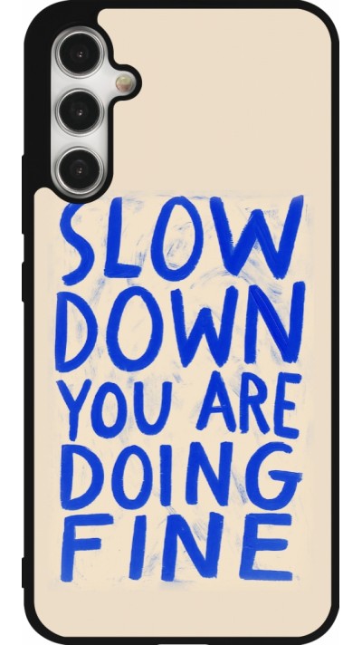 Samsung Galaxy A34 5G Case Hülle - Silikon schwarz Slow down 2026