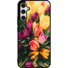 Samsung Galaxy A34 5G Case Hülle - Silikon schwarz Bouquet of tulips Spring 2026