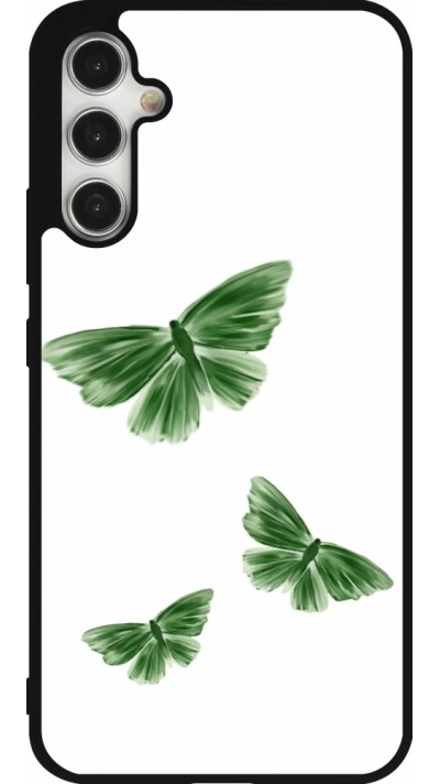 Samsung Galaxy A34 5G Case Hülle - Silikon schwarz Butterflies Spring 2026