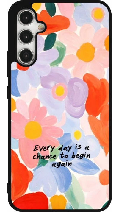 Samsung Galaxy A34 5G Case Hülle - Silikon schwarz Every day is a chance Spring 2026