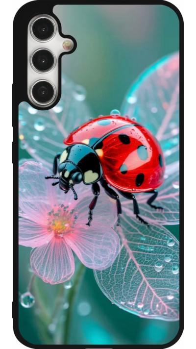 Samsung Galaxy A34 5G Case Hülle - Silikon schwarz Ladybird in bloom Spring 2026