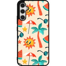 Samsung Galaxy A34 5G Case Hülle - Silikon schwarz Summer 2025 Pattern soleil