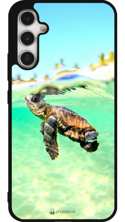 Samsung Galaxy A34 5G Case Hülle - Silikon schwarz Turtle Underwater