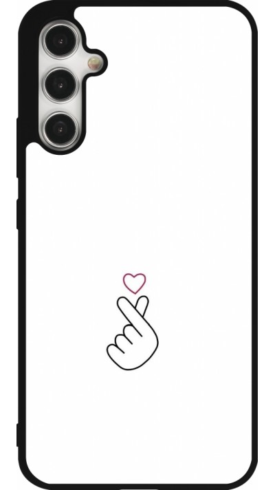 Samsung Galaxy A34 5G Case Hülle - Silikon schwarz Valentine 2024 heart by Millennials