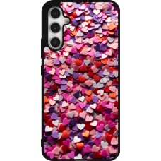 Samsung Galaxy A34 5G Case Hülle - Silikon schwarz Valentin 2025 Konfetti