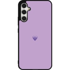 Samsung Galaxy A34 5G Case Hülle - Silikon schwarz Valentine 2023 purpule single heart