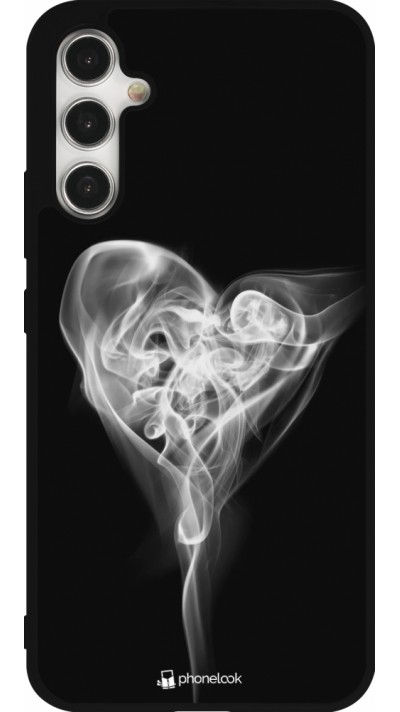 Samsung Galaxy A34 5G Case Hülle - Silikon schwarz Valentine 2022 Black Smoke
