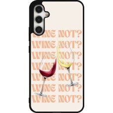 Samsung Galaxy A34 5G Case Hülle - Silikon schwarz Wine not