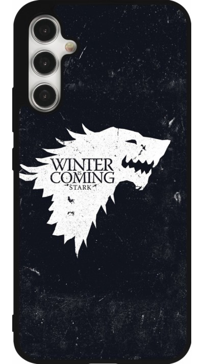 Samsung Galaxy A34 5G Case Hülle - Silikon schwarz Winter is coming Stark