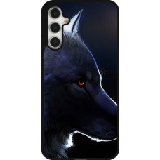 Samsung Galaxy A34 5G Case Hülle - Silikon schwarz Wolf Shape