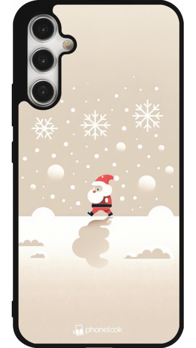 Samsung Galaxy A34 5G Case Hülle - Silikon schwarz Weihnachten 2023 Minimalistischer Weihnachtsmann