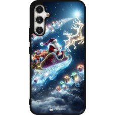 Samsung Galaxy A34 5G Case Hülle - Silikon schwarz Weihnachten 2023 Verzauberter Weihnachtsmann