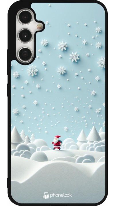 Samsung Galaxy A34 5G Case Hülle - Silikon schwarz Weihnachten 2023 Kleiner Vater Schneeflocke