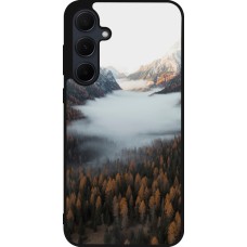 Samsung Galaxy A35 5G Case Hülle - Silikon schwarz Autumn 22 forest lanscape