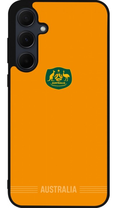 Samsung Galaxy A35 5G Case Hülle - Silikon schwarz Australien 2026 personalisierbares Fussballtrikot