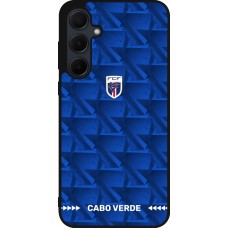 Samsung Galaxy A35 5G Case Hülle - Silikon schwarz Kap Verde 2026 personalisierbares Fussballtrikot