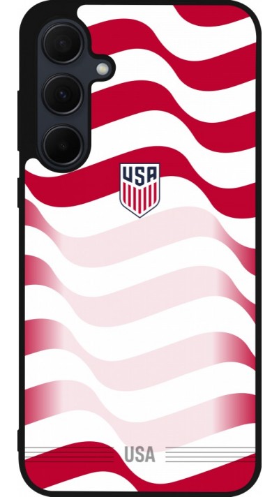 Samsung Galaxy A35 5G Case Hülle - Silikon schwarz Vereinigten Staaten 2026 personalisierbares Fussballtrikot