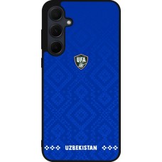 Samsung Galaxy A35 5G Case Hülle - Silikon schwarz Usbekistan 2026 personalisierbares Fussballtrikot