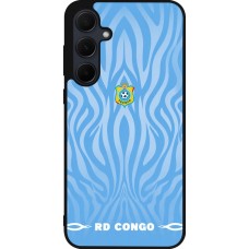 Samsung Galaxy A35 5G Case Hülle - Silikon schwarz Demokratische Republik Kongo 2026 personalisierbares Fussballtrikot