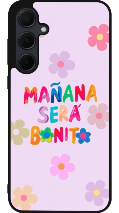 Samsung Galaxy A35 5G Case Hülle - Silikon schwarz Karol G Manana sera bonito