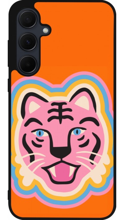 Samsung Galaxy A35 5G Case Hülle - Silikon schwarz Lion colors 2026