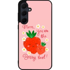 Coque Samsung Galaxy A35 5G - Silicone rigide noir Mom 2026 Berry best