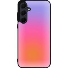 Samsung Galaxy A35 5G Case Hülle - Silikon schwarz Orange Pink Blue Gradient
