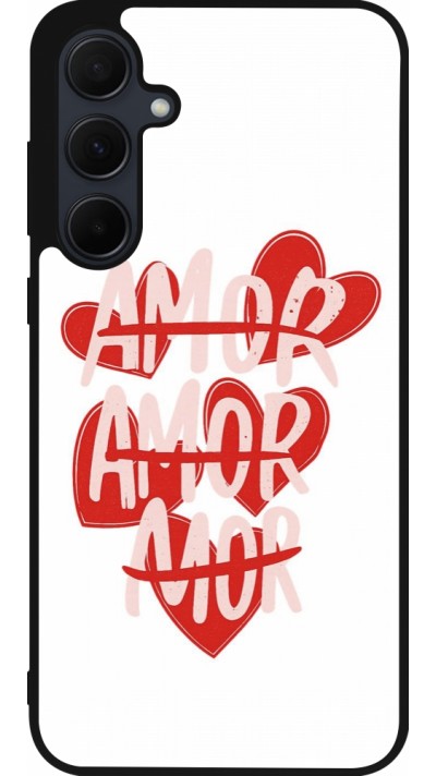 Coque Samsung Galaxy A35 5G - Silicone rigide noir Saint Valentines Day 26 Amor