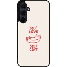 Samsung Galaxy A35 5G Case Hülle - Silikon schwarz Saint Valentines Day 26 Self love self care