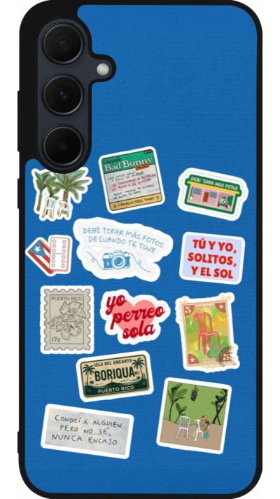 Samsung Galaxy A35 5G Case Hülle - Silikon schwarz Seals of the Dominican Republic DTMF