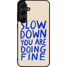 Samsung Galaxy A35 5G Case Hülle - Silikon schwarz Slow down 2026