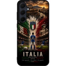 Samsung Galaxy A35 5G Case Hülle - Silikon schwarz Fussball Italien splash 2026