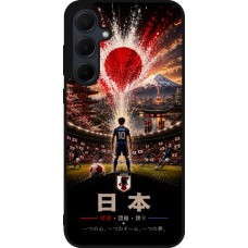 Samsung Galaxy A35 5G Case Hülle - Silikon schwarz Fussball Japan splash 2026