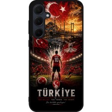 Samsung Galaxy A35 5G Case Hülle - Silikon schwarz Fussball Türkei splash 2026