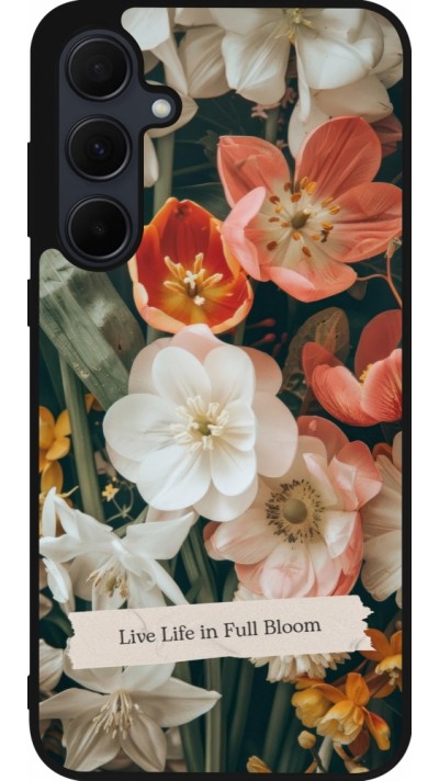 Samsung Galaxy A35 5G Case Hülle - Silikon schwarz Full Bloom Spring 2026