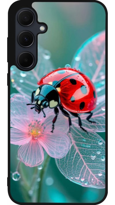 Samsung Galaxy A35 5G Case Hülle - Silikon schwarz Ladybird in bloom Spring 2026