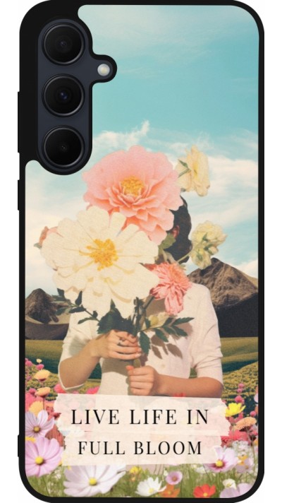 Samsung Galaxy A35 5G Case Hülle - Silikon schwarz Live life in full moon Spring 2026