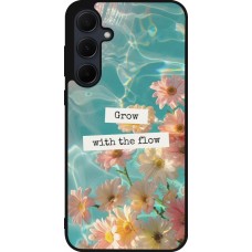 Samsung Galaxy A35 5G Case Hülle - Silikon schwarz Summer 2025 Grow with the flow