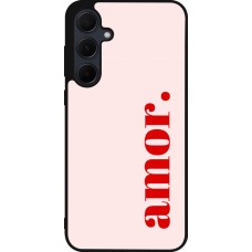Samsung Galaxy A35 5G Case Hülle - Silikon schwarz Valentine 2024 amor
