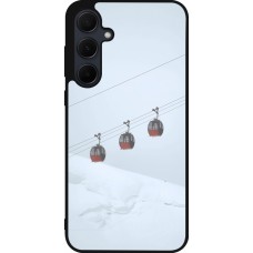 Samsung Galaxy A35 5G Case Hülle - Silikon schwarz Winter 22 ski lift