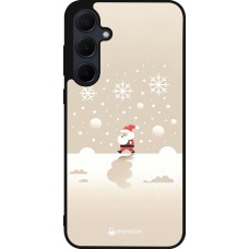 Samsung Galaxy A35 5G Case Hülle - Silikon schwarz Weihnachten 2023 Minimalistischer Weihnachtsmann