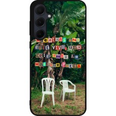 Samsung Galaxy A36 Case Hülle - Silikon schwarz Chairs DTMF