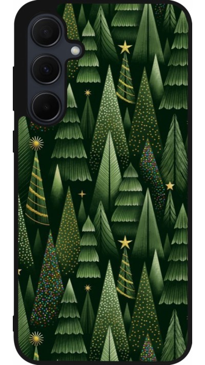 Coque Samsung Galaxy A36 - Silicone rigide noir Christmas 25 Pattern Xmas Tree