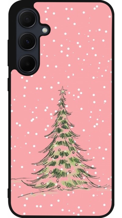Coque Samsung Galaxy A36 - Silicone rigide noir Christmas 25 Pink Tree
