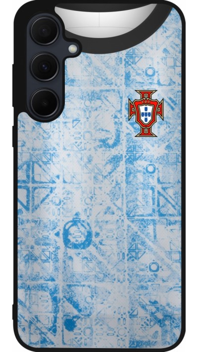 Samsung Galaxy A36 Case Hülle - Silikon schwarz Portugal Away personalisierbares Fussballtrikot